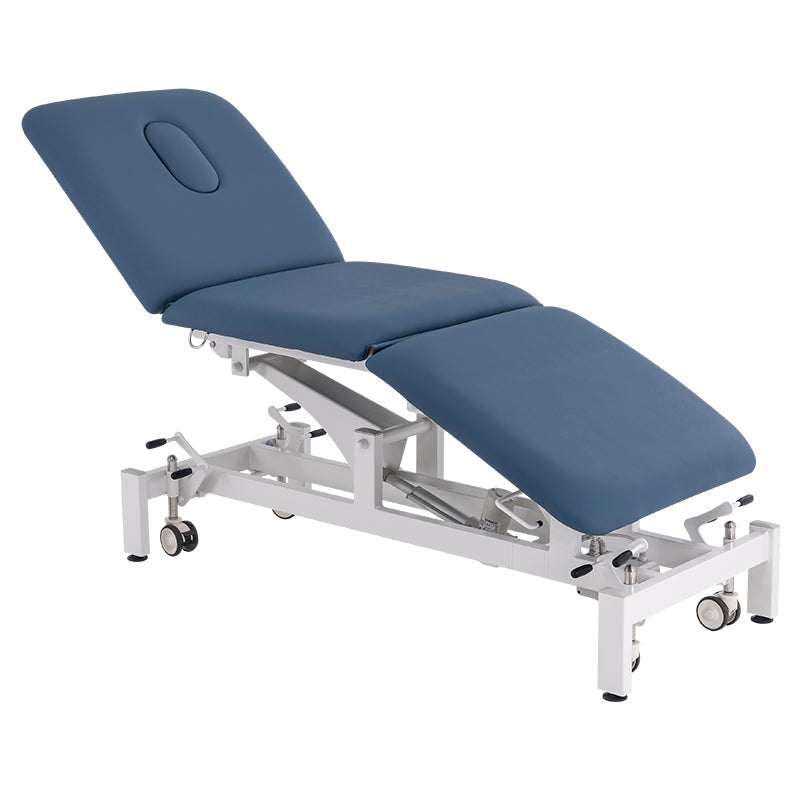 Electric and hydraulic treatment tables for chiropractors, physiotherapists, and medical clinics – BeautéSync professional-grade therapy beds