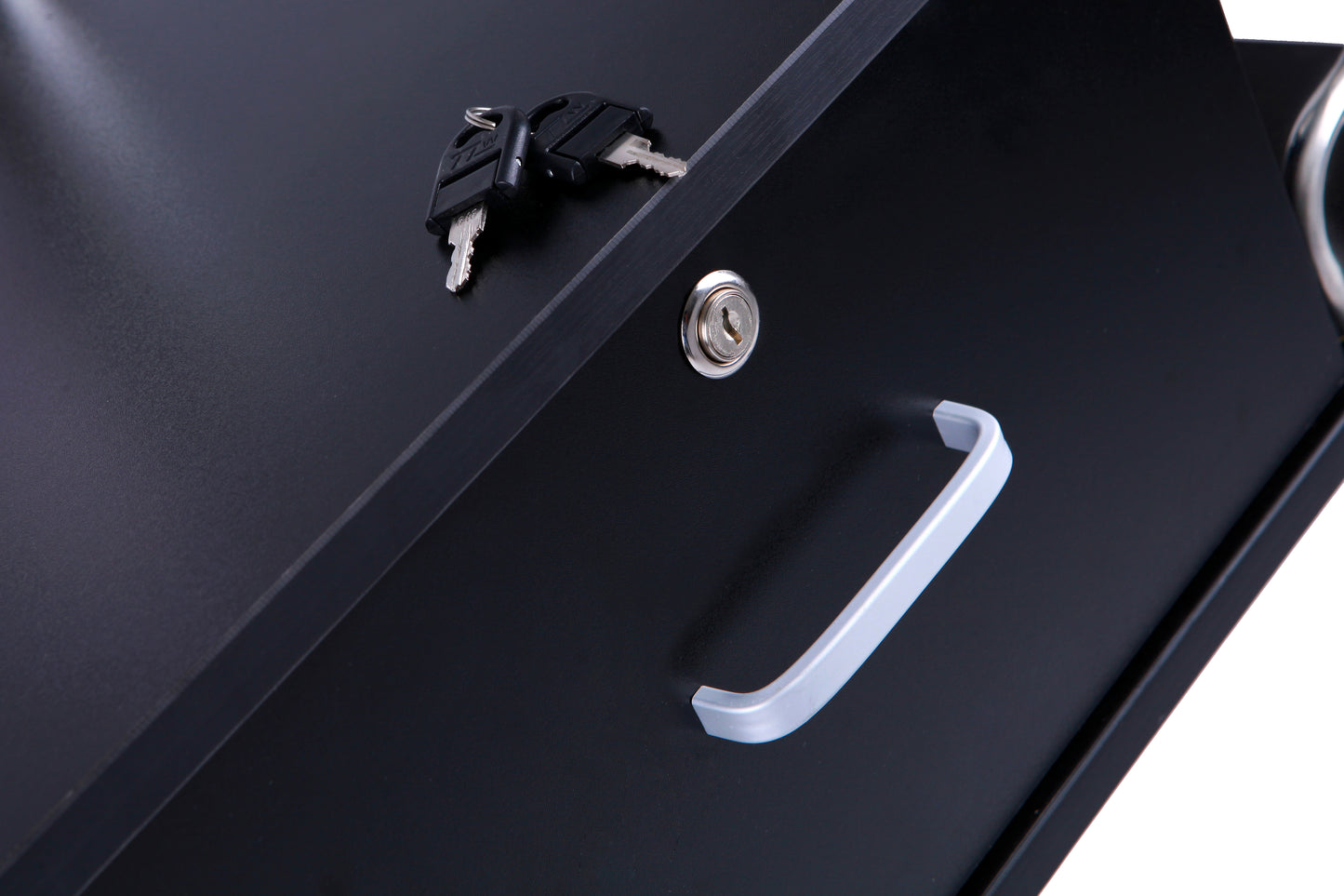 BeauteSync Wall-Mounted Salon Station, 2 Lockable Drawers, 5 Tool Racks, 30KG Load Capacity