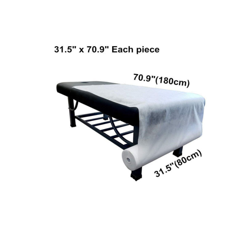 BeautéSync® Disposable Non-Woven Roll Massage Bed Sheets (50 PCS)