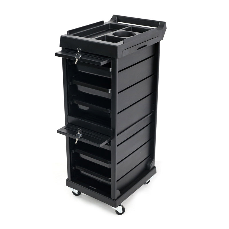 hairdressing trolley turned right open