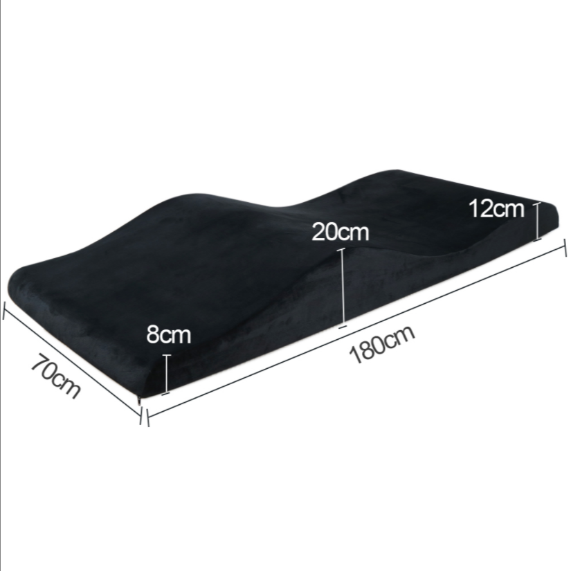 BeautéSync® High Quality Memory Foam Curved Eyelash Table Topper Massage Table Mattress