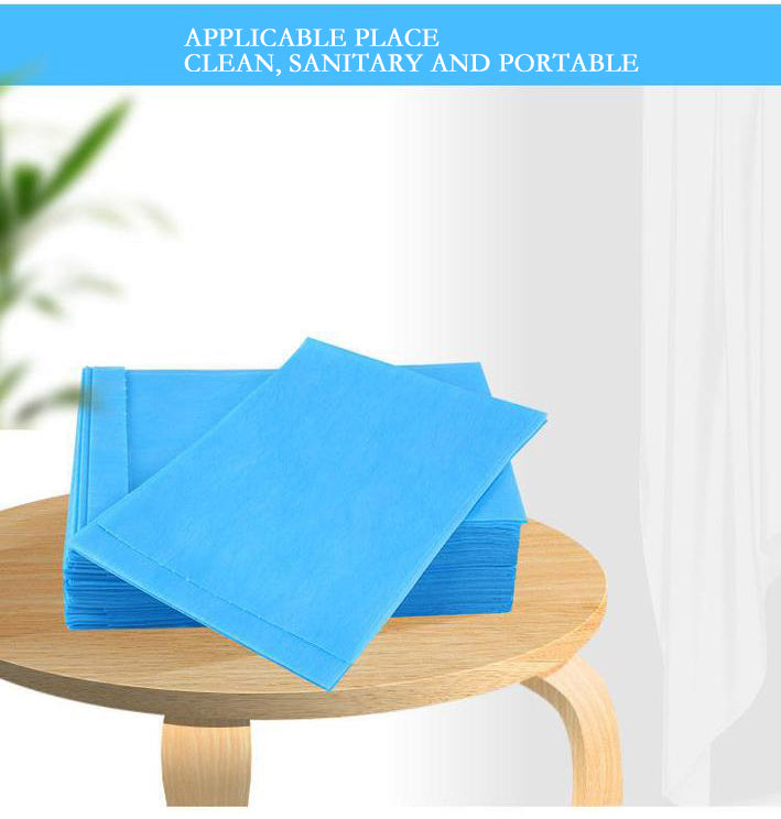 BeautéSync® Disposable Non-Woven Single-Fold Massage Bed Sheets, 80x180cm, 10 Sheets per Pack, 30gsm