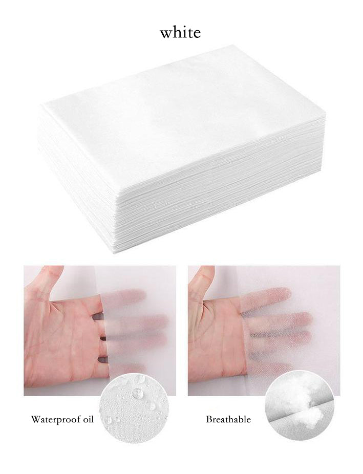 BeautéSync® Disposable Non-Woven Single-Fold Massage Bed Sheets, 80x180cm, 10 Sheets per Pack, 30gsm