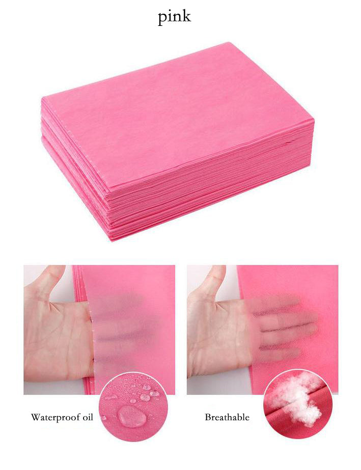 BeautéSync® Disposable Non-Woven Single-Fold Massage Bed Sheets, 80x180cm, 10 Sheets per Pack, 30gsm