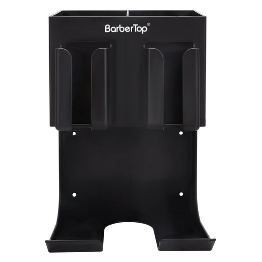 BarberTop wall mount hair dryer holder and organizer overall