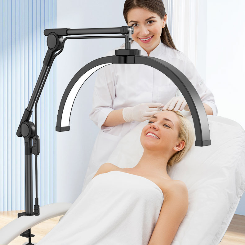 Clamp-On Swing Arm Beauty Light for Nail & Spa Use