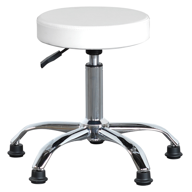 BeautéSync Fixed Stool – Adjustable PU Leather Salon Chair for Spa, Massage, Clinic, Beauty & Tattoo Use