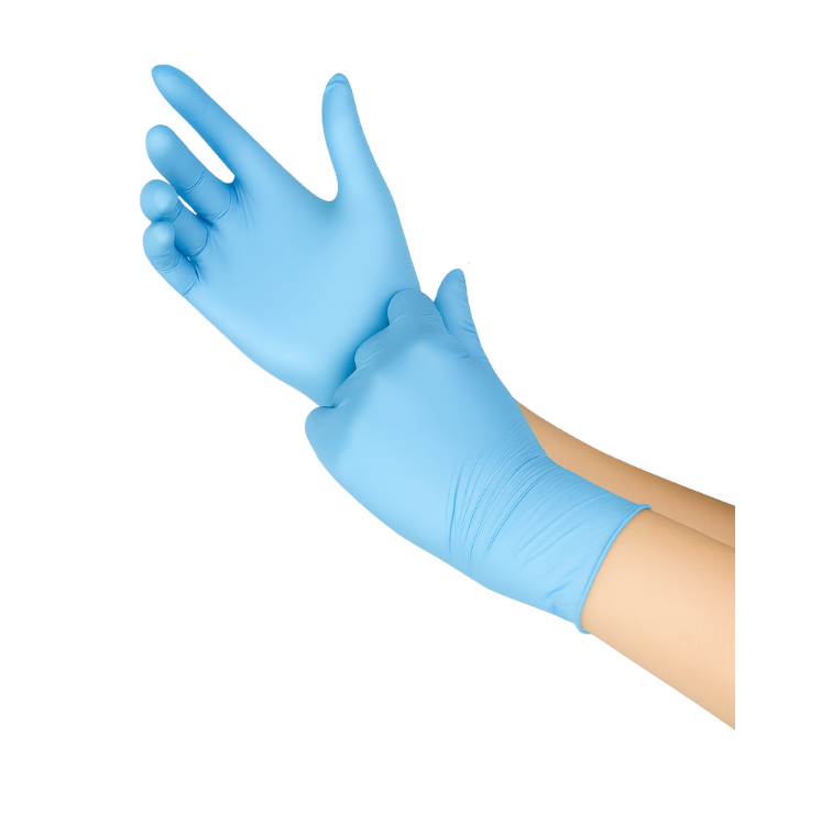 BeautéSync® Nitrile Gloves – Disposable, for Salon, Spa, and Home Use (100 pcs)