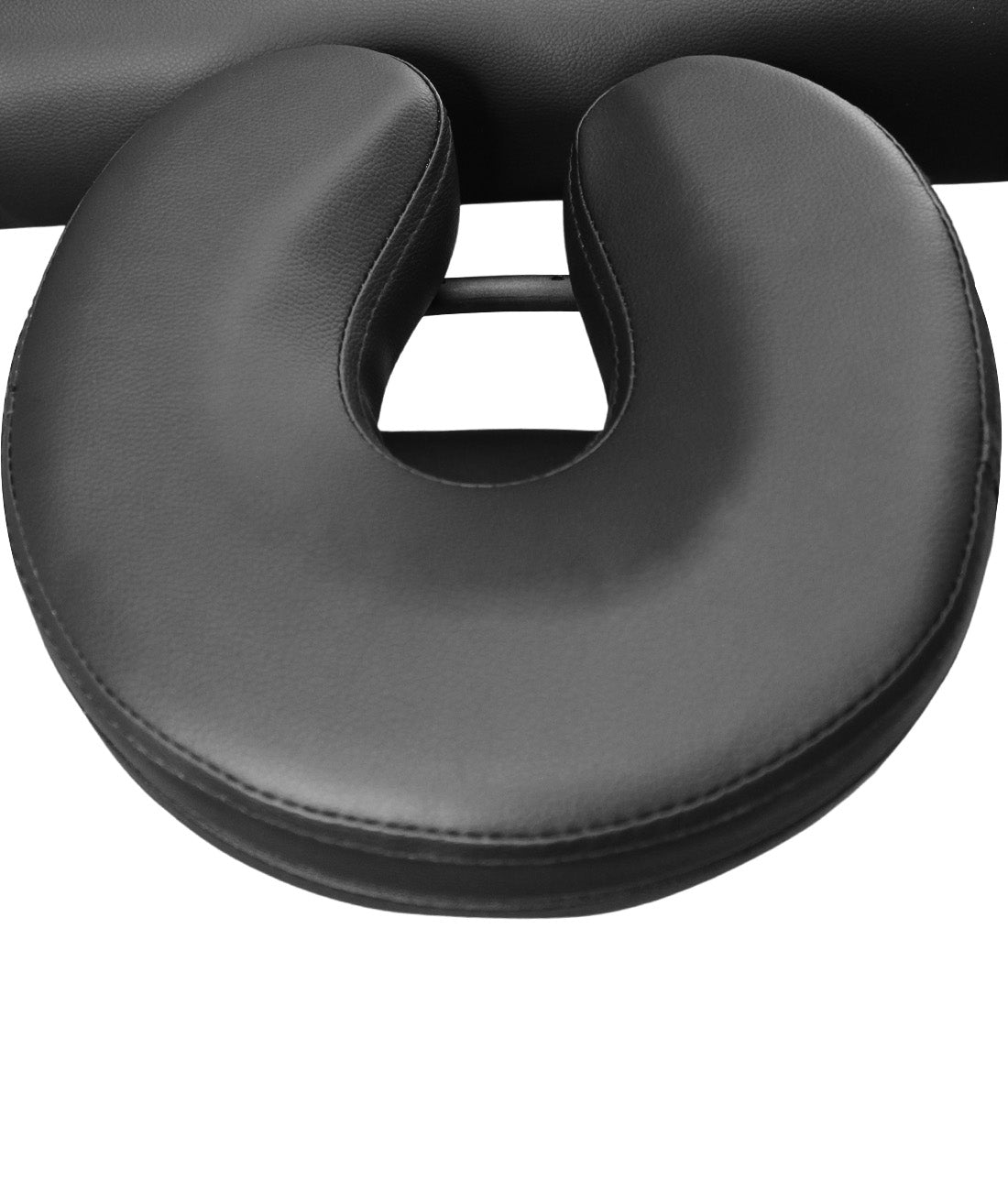 BeautéSync® 2-Fold Portable Aluminum Massage Table – 73"x28", Black PVC Leather, with Armrests, Headrest, Sling, Pillow & Carry Bag