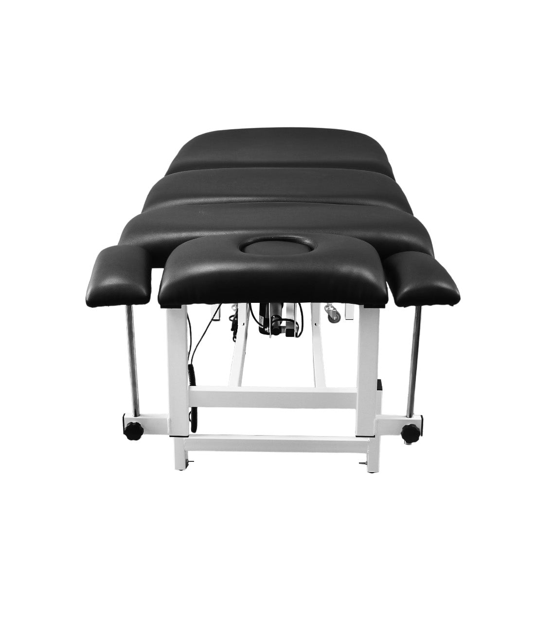 Five-section adjustable massage bed with ergonomic design