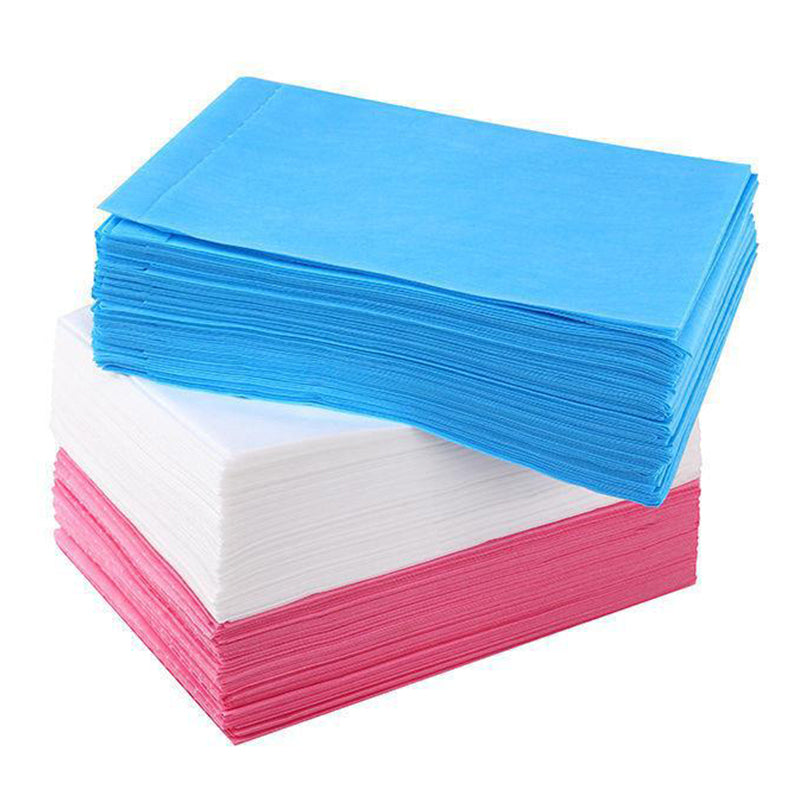 BeautéSync® Disposable Non-Woven Single-Fold Massage Bed Sheets, 80x180cm, 10 Sheets per Pack, 30gsm