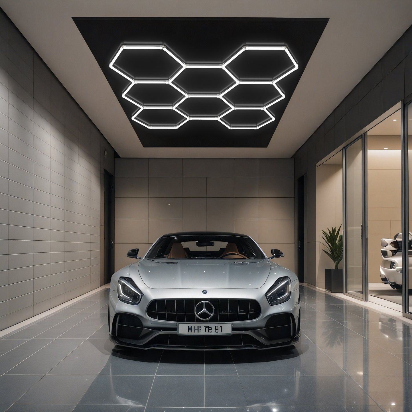 BeautéSync® Hexagon Ceiling Light