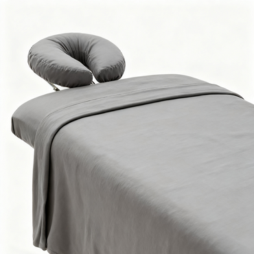 BeautéSync® Polycotton Massage Sheet Set – Soft, Durable & Easy-Care for Professional Spa Use