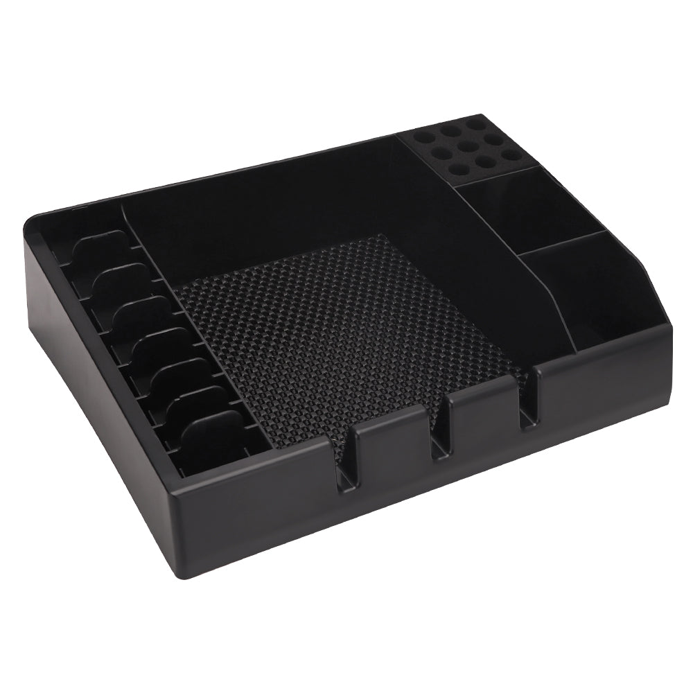 barber tool tray top view