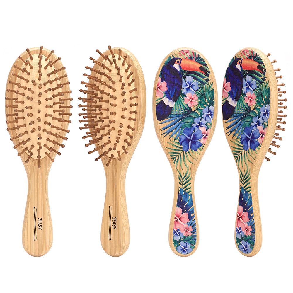 air cushion wooden small hairbrush 360