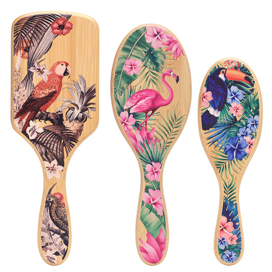 air cushion wooden hairbrush set