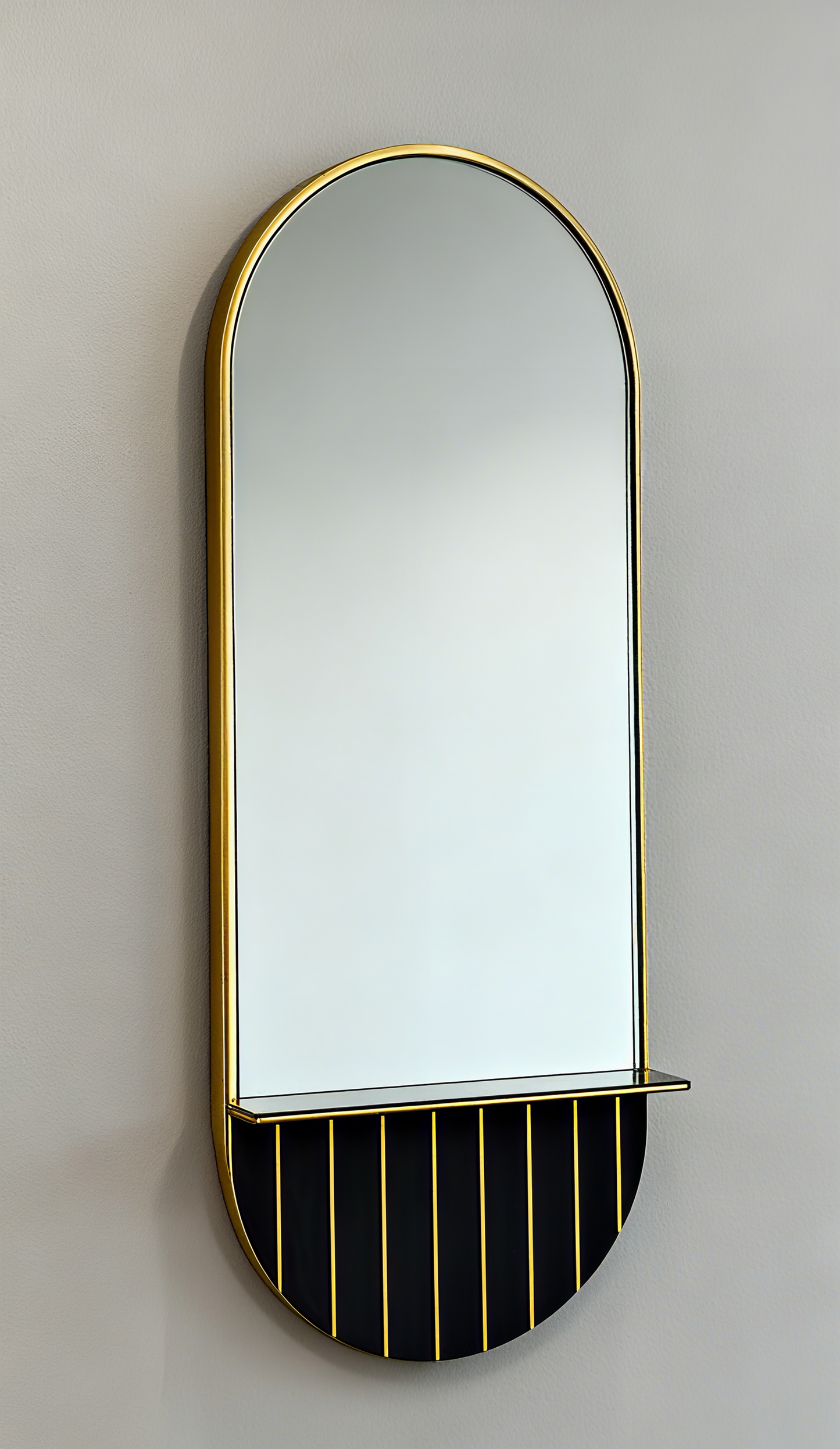 BeautéSync® 170×70cm Gold Vertical LED Mirror