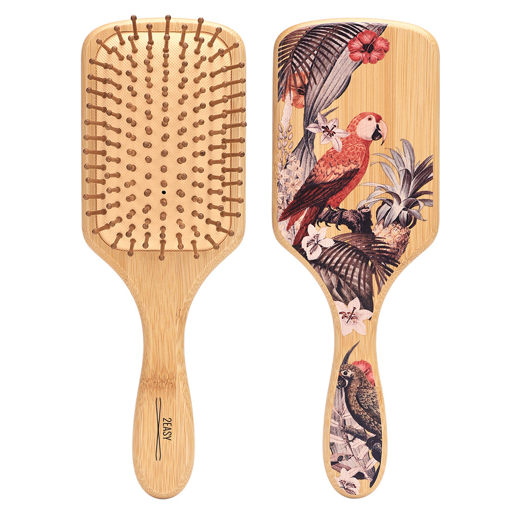 air cushion wooden large hairbrush front and back