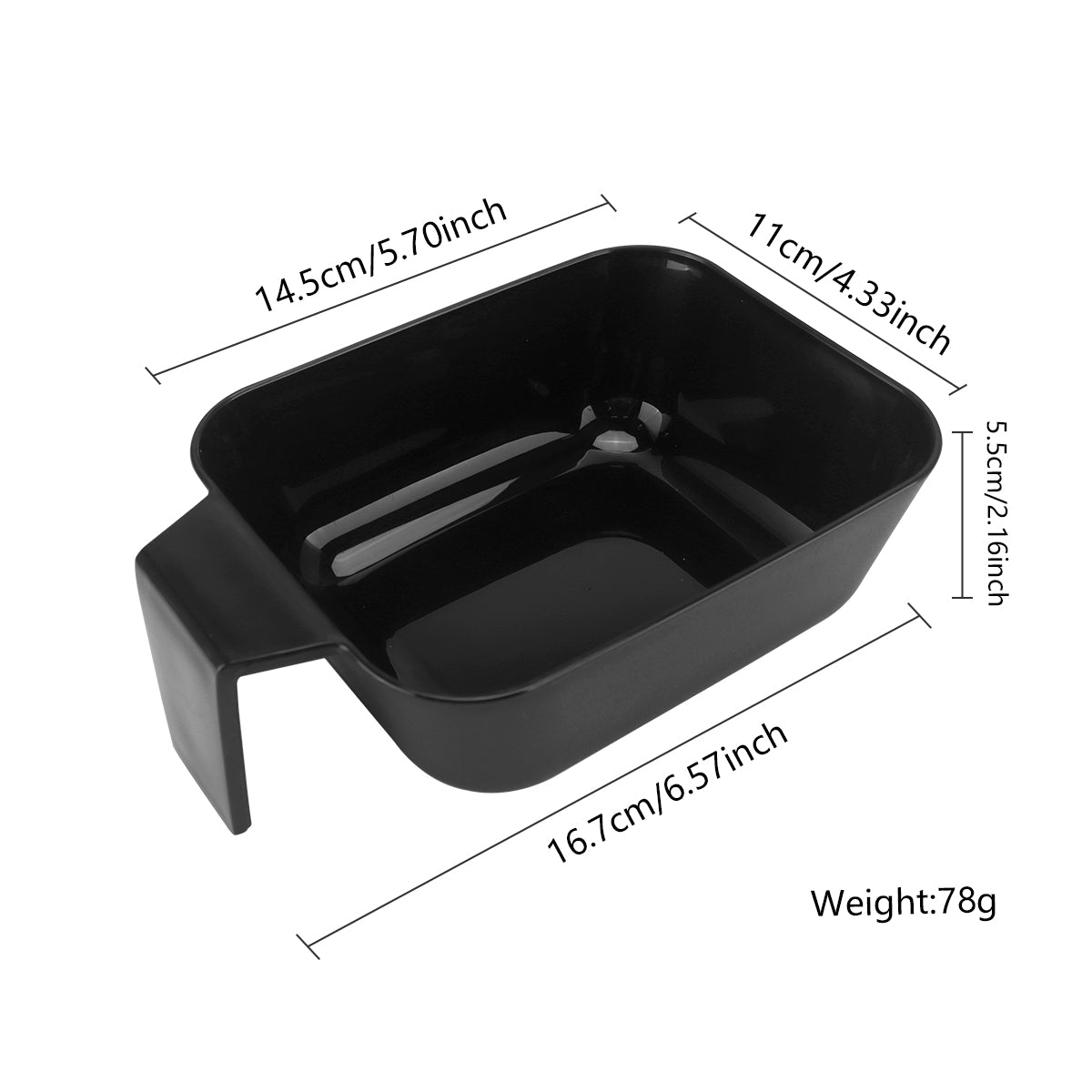 Professional Square Hair Dye Bowl