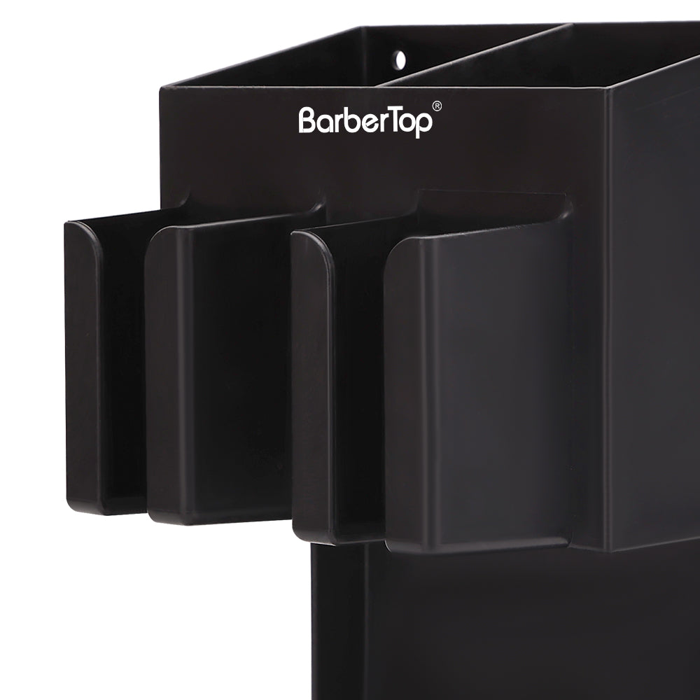 BarberTop wall mount hair dryer holder and organizer mount closeup