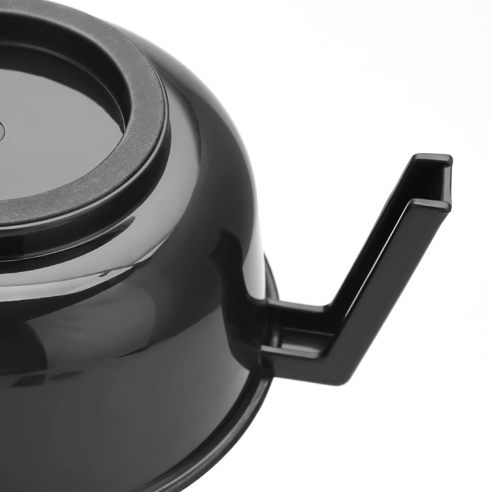 hair dye and treatment bowl set upside down handle closeup