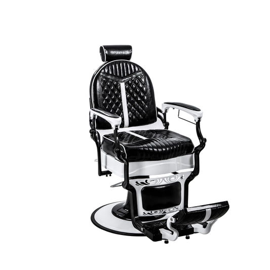 black and white barber chair overall