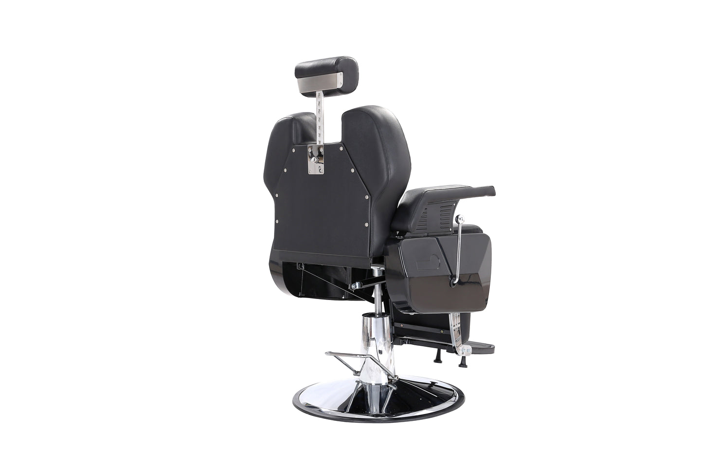 black premium barber chair back slight right