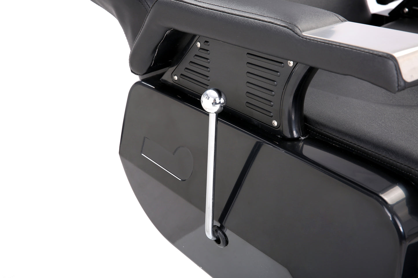 black premium barber chair lever
