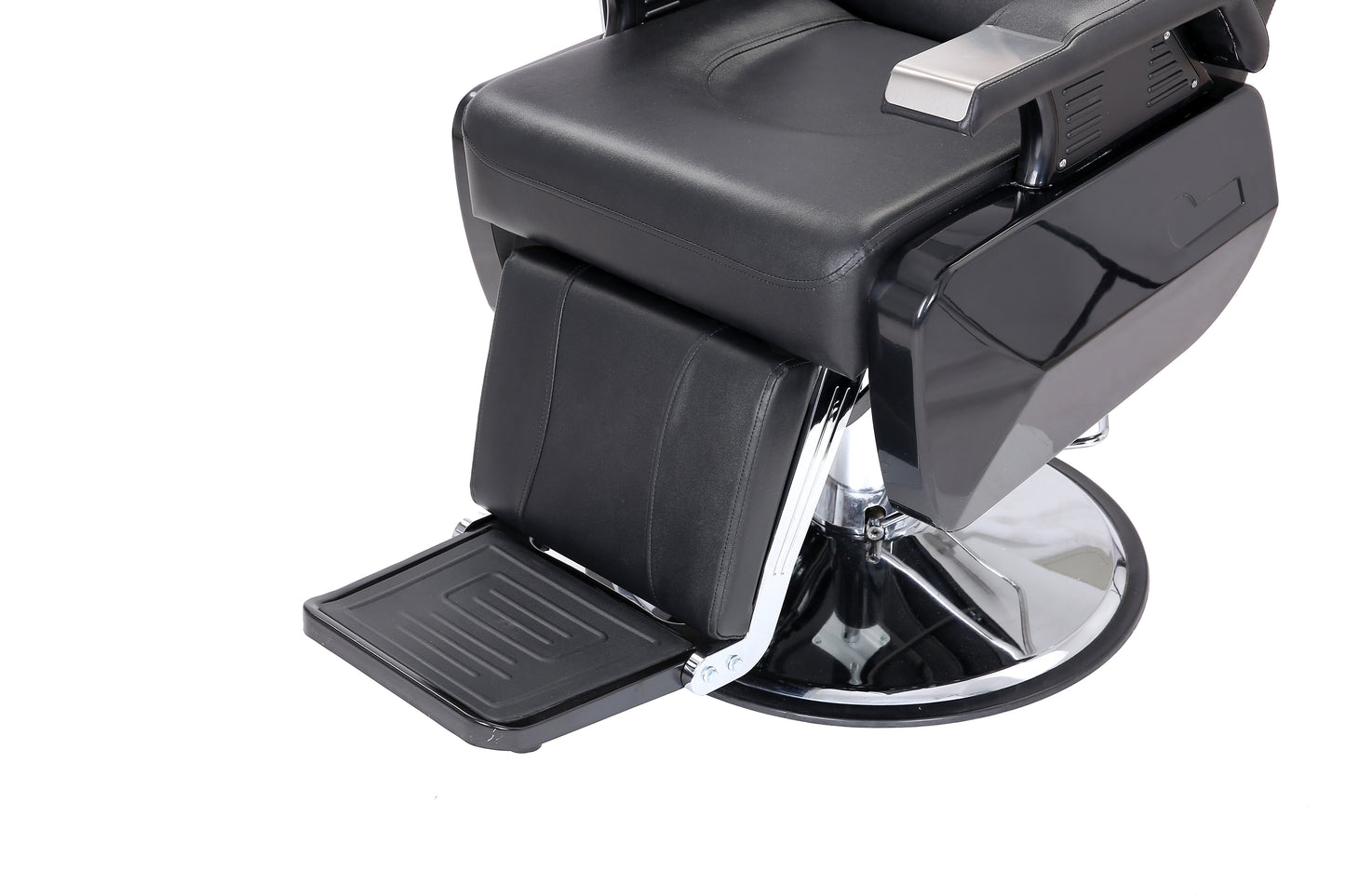black premium barber chair footrest