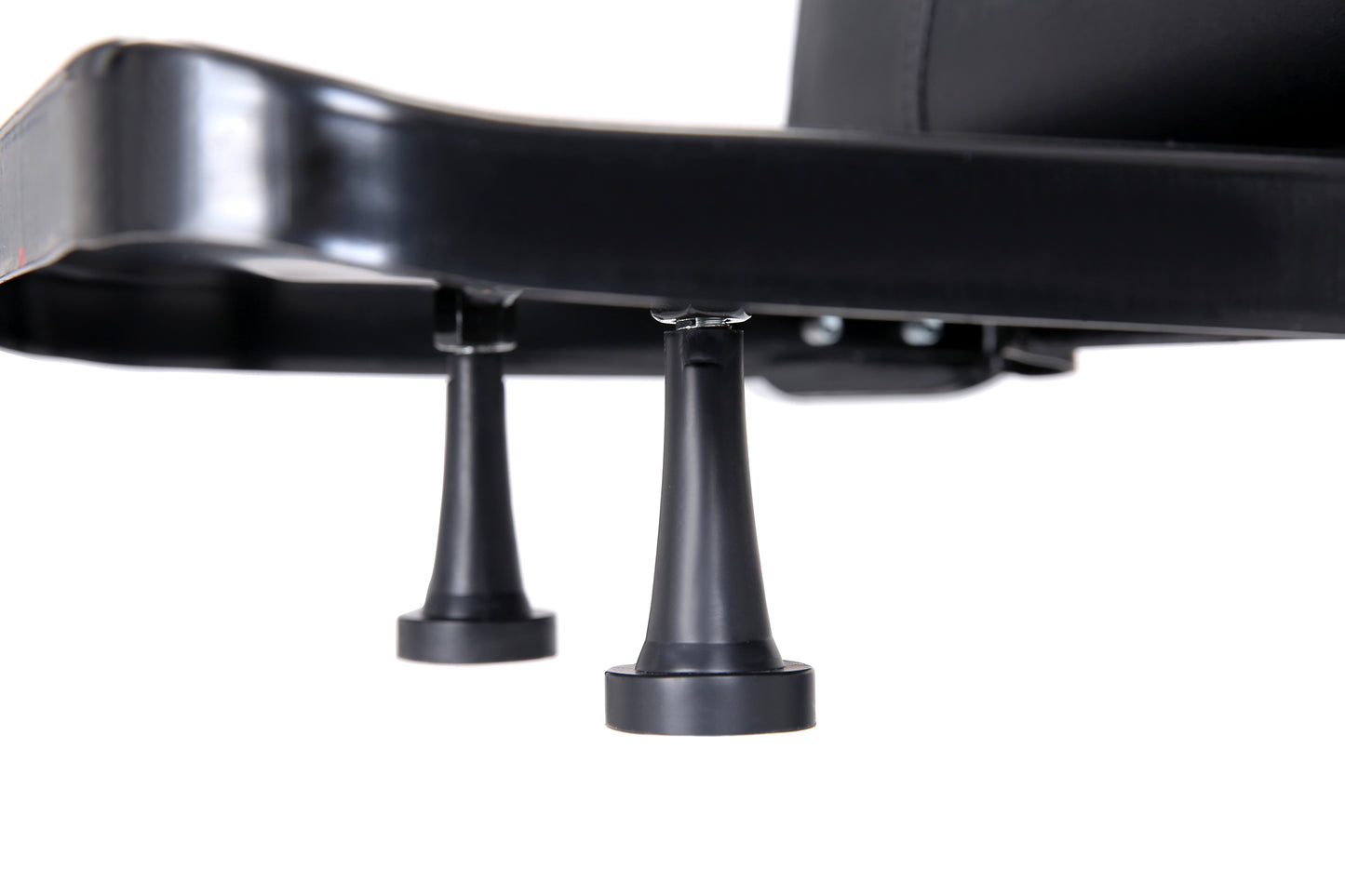 black premium barber chair footrest support