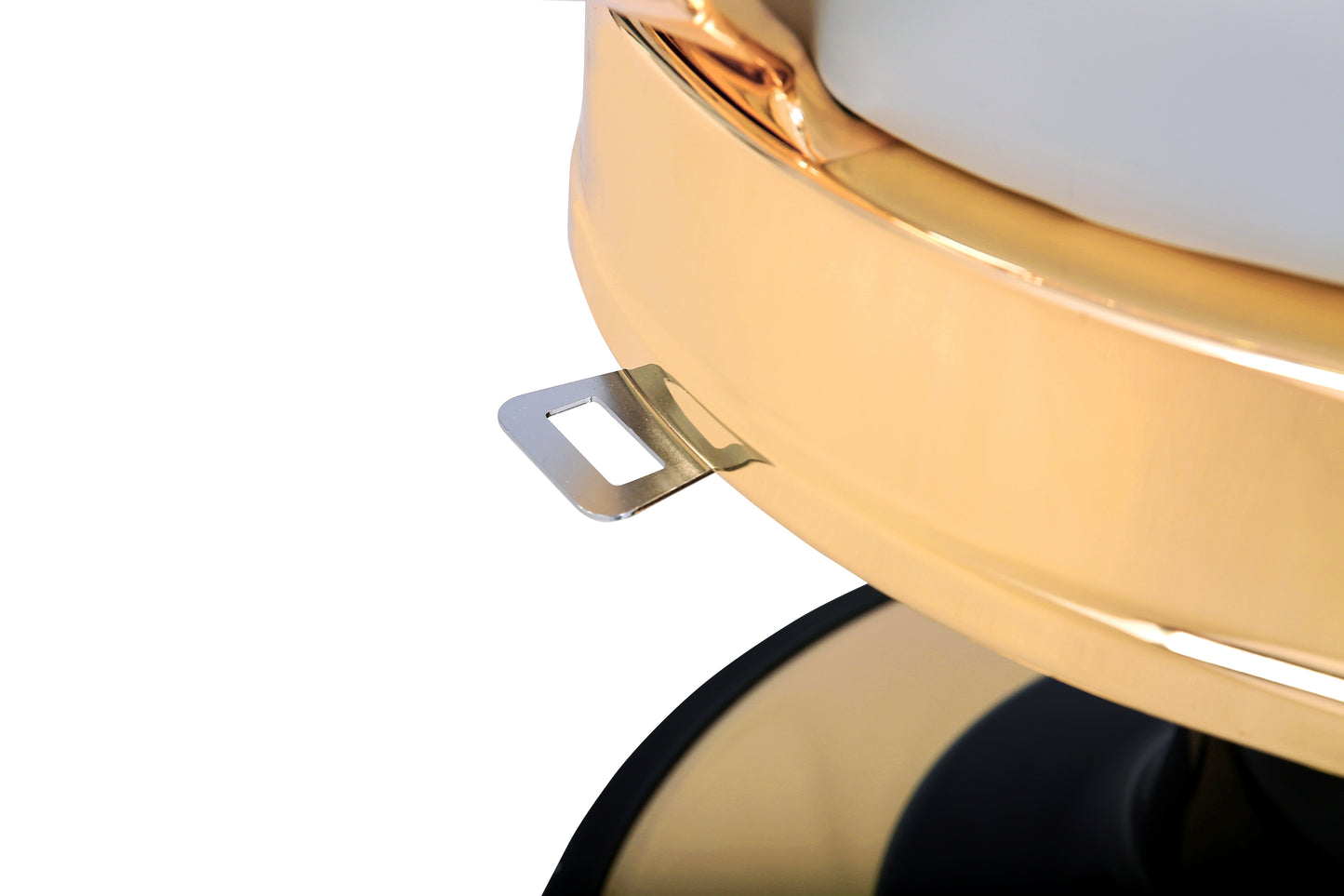 grey and gold barber chair headrest holder