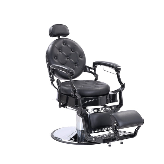 black barber chair overall