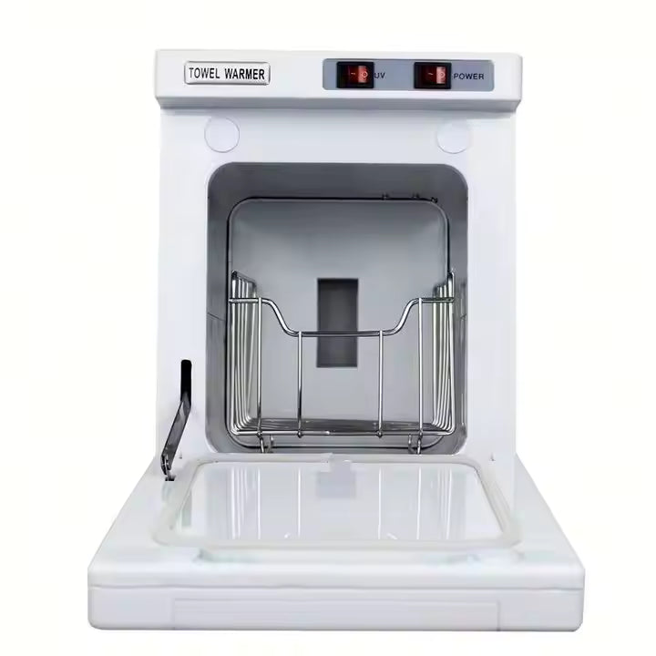 BeautéSync® Towel Warmer Cabinet with UV – 8L, White