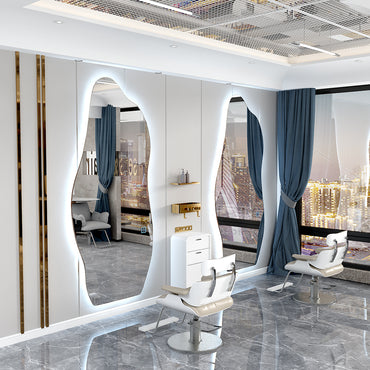 LED mirror cloud shape cool lighting