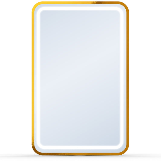 wall-mounted lighted mirror for spa and salon use
