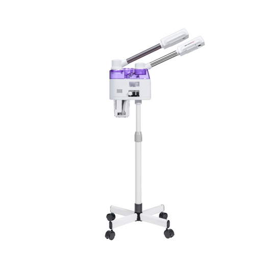 BeautéSync® Facial Steamer, Dual-Tube Hot & Cold Spray Steamer Adjustable - 750W, 50/60Hz, Purple