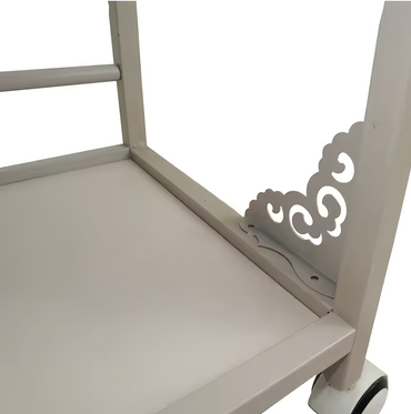 BeautéSync® 3-Level Rolling Salon Cart Trolley – Mobile Makeup & Beauty Spa Organizer Cart for Professional Salon Use