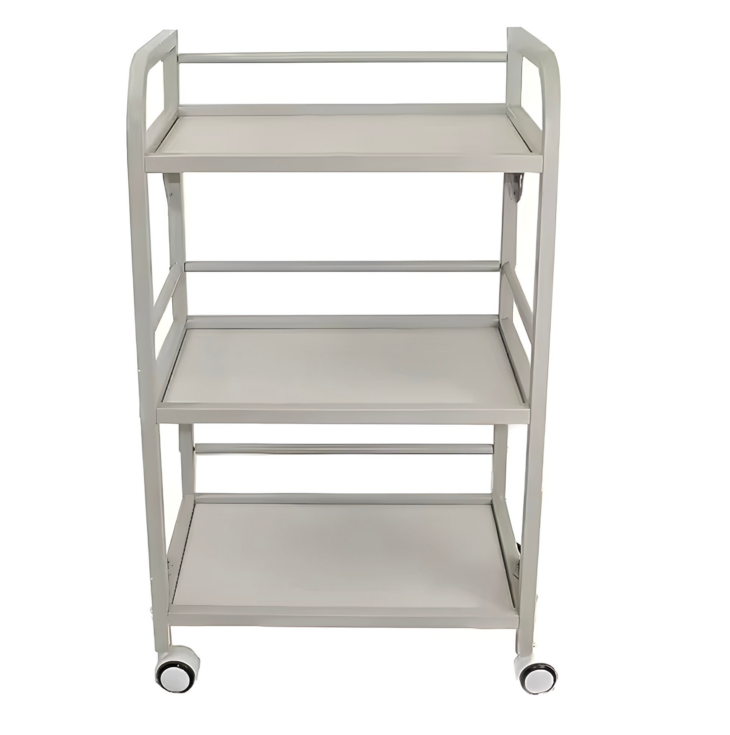 BeautéSync 3-Level Rolling Salon Cart Trolley – Mobile Makeup & Beauty Spa Organizer Cart for Professional Salon Use
