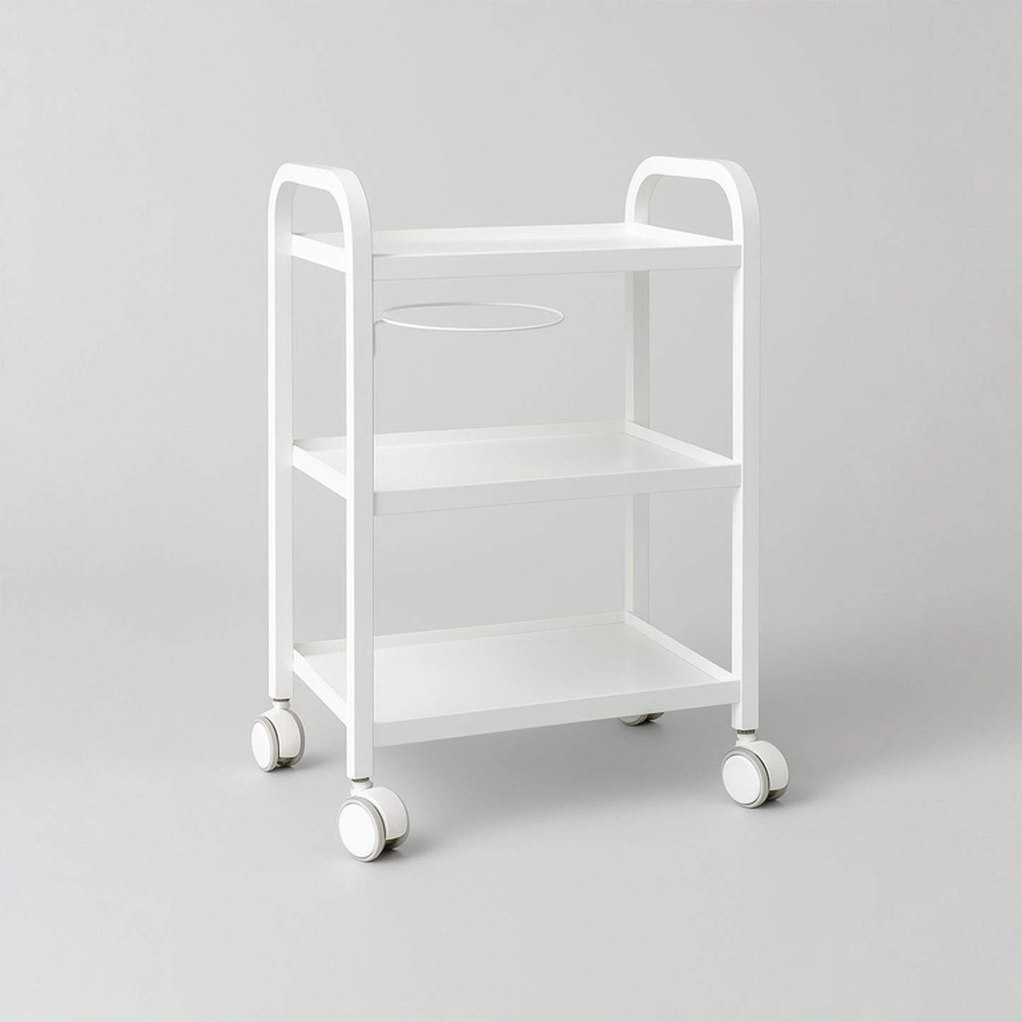 BeautéSync® 3-Tier Multifunctional Salon Cart with Wheels – Rolling Beauty Spa Storage Trolley for Salon Use