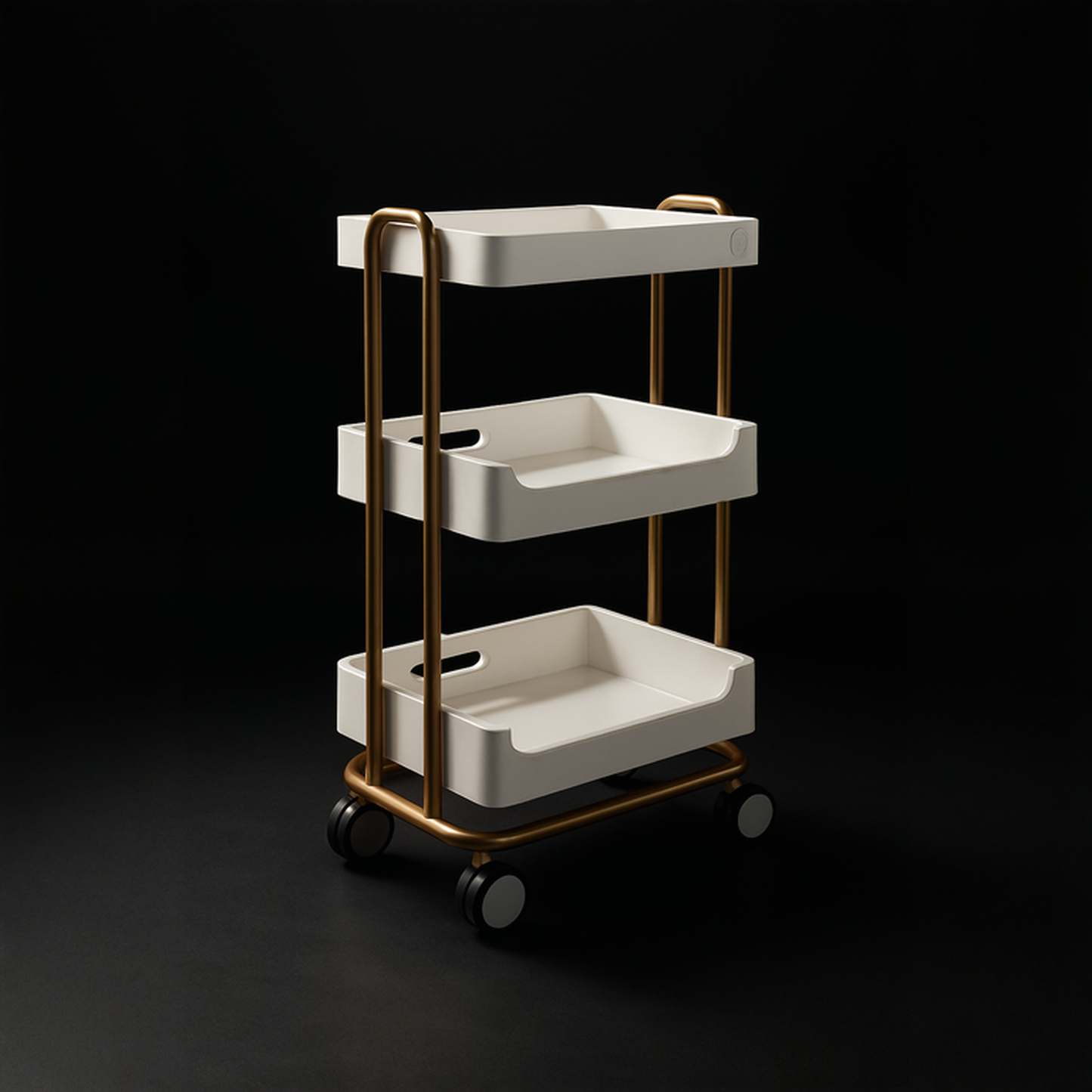 BeautéSync 3-Tier Stainless Steel Salon Trolley with Drawers – Mobile Spa Cart with Lockable Wheels for Professional Beauty Use