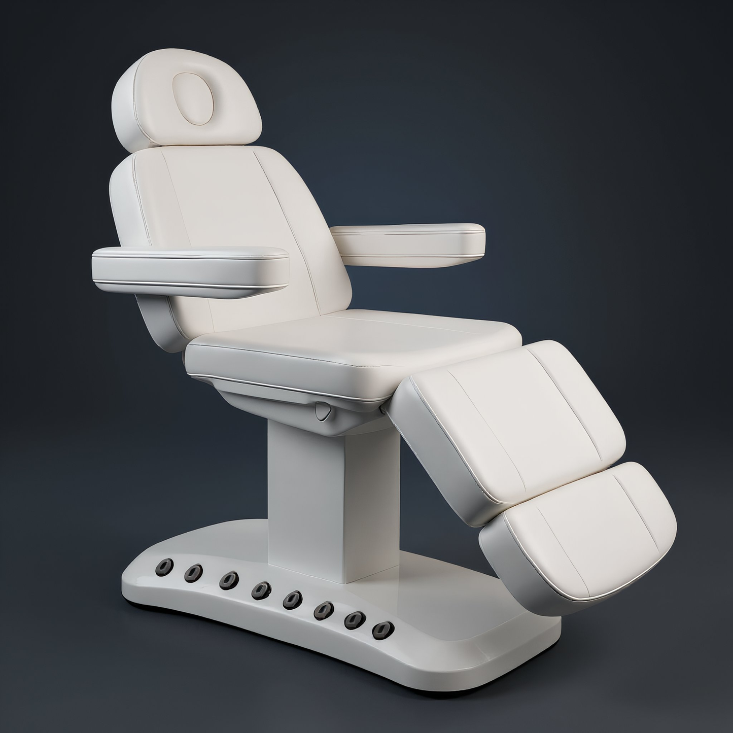 BeautéSync MiraPlus 4-Motor Electric Spa Bed & Facial Chair with Built-In Foot Controls – Smart Heating, Removable Headrest & 440 lbs Capacity
