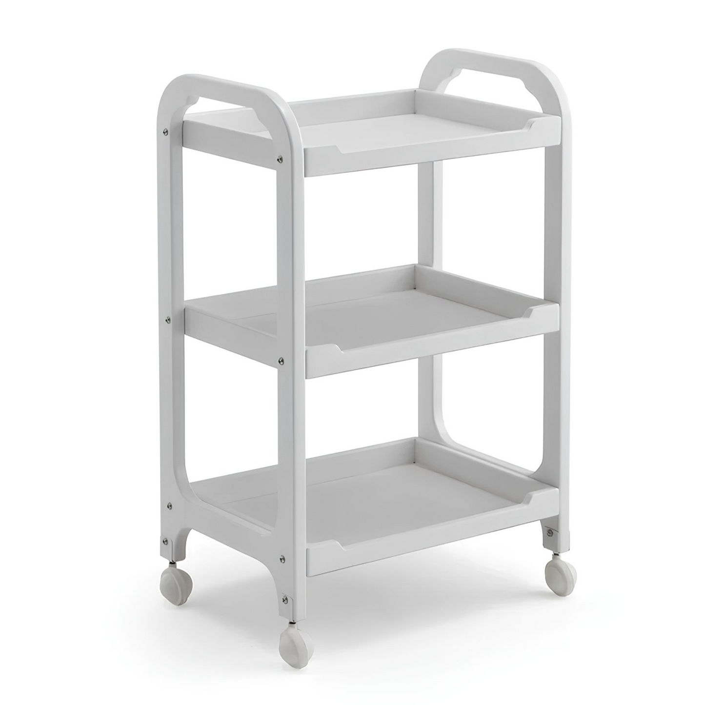 BeautéSync® 3-Layer Plastic Drawer Salon Trolley – Mobile Beauty Spa Cart with Universal Wheels for Professional Use