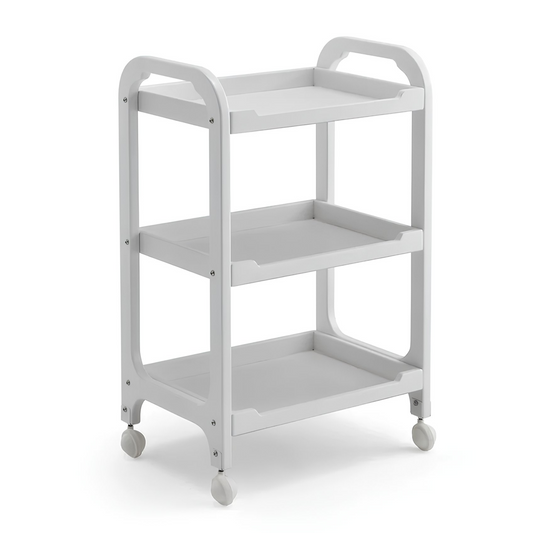 3-layer plastic drawer salon trolley