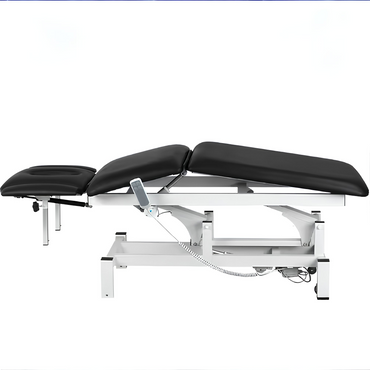 BeautéSync® Everest 2-motor electric treatment bed front view – adjustable spa & massage table with ergonomic lift system