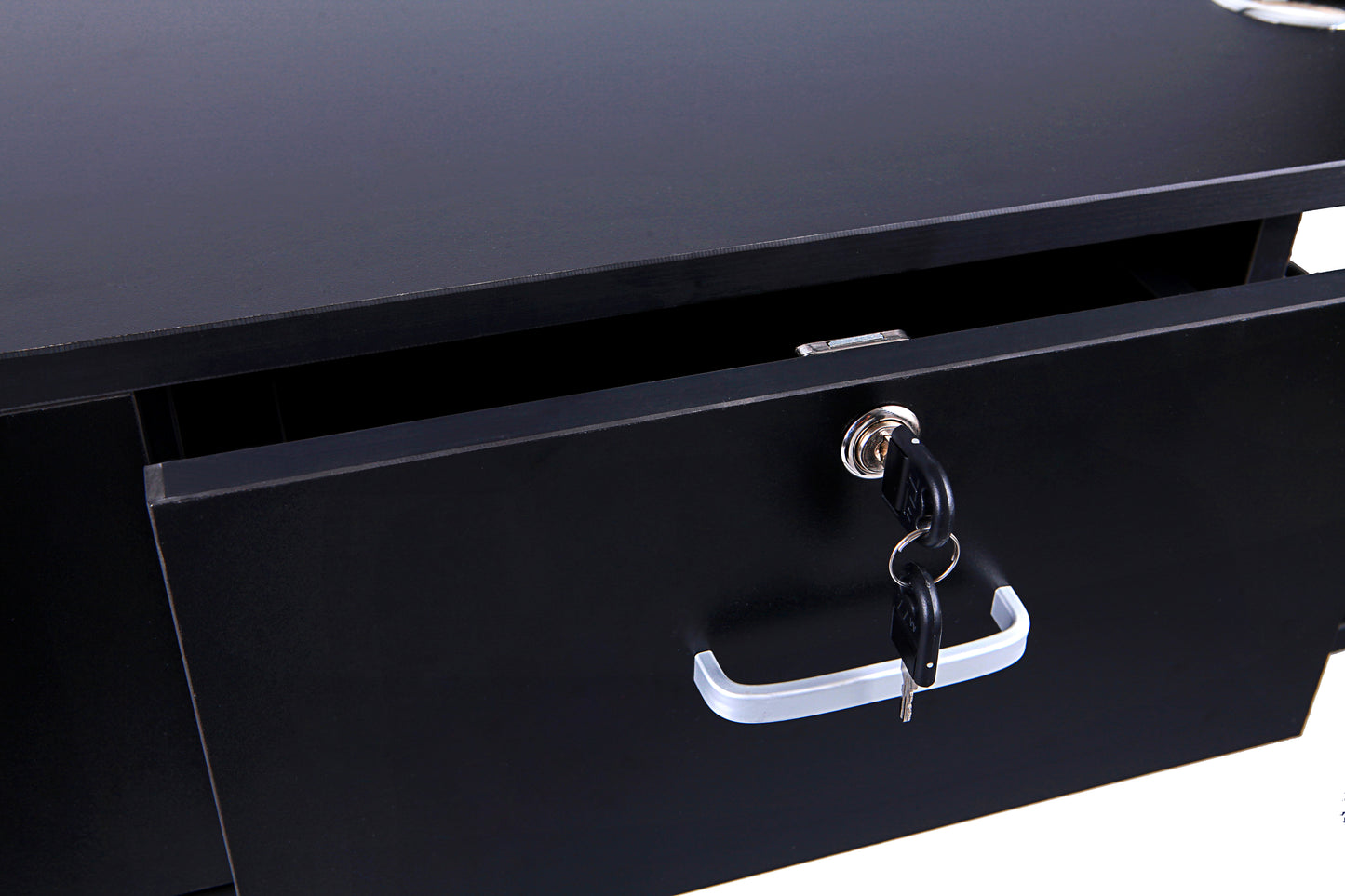 BeauteSync Wall-Mounted Salon Station, 2 Lockable Drawers, 5 Tool Racks, 30KG Load Capacity
