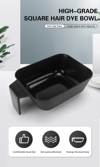 Professional Square Hair Dye Bowl