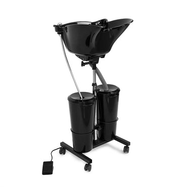 portable rolling shampoo basin turned right