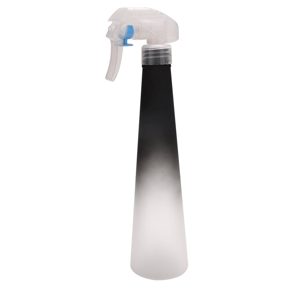 rainbow hair spray bottle black gradient turned