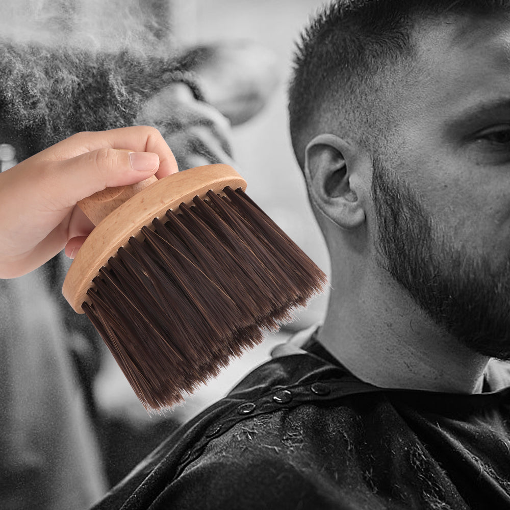 beechwood hair sweep brush in use