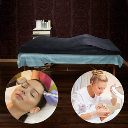 BeautéSync® High Quality Memory Foam Curved Eyelash Table Topper Massage Table Mattress